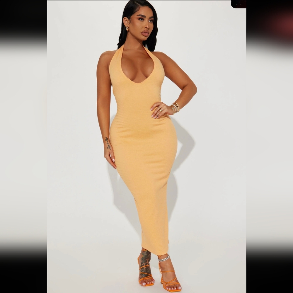 Fashion Nova Founded Desires Textured Maxi Dress